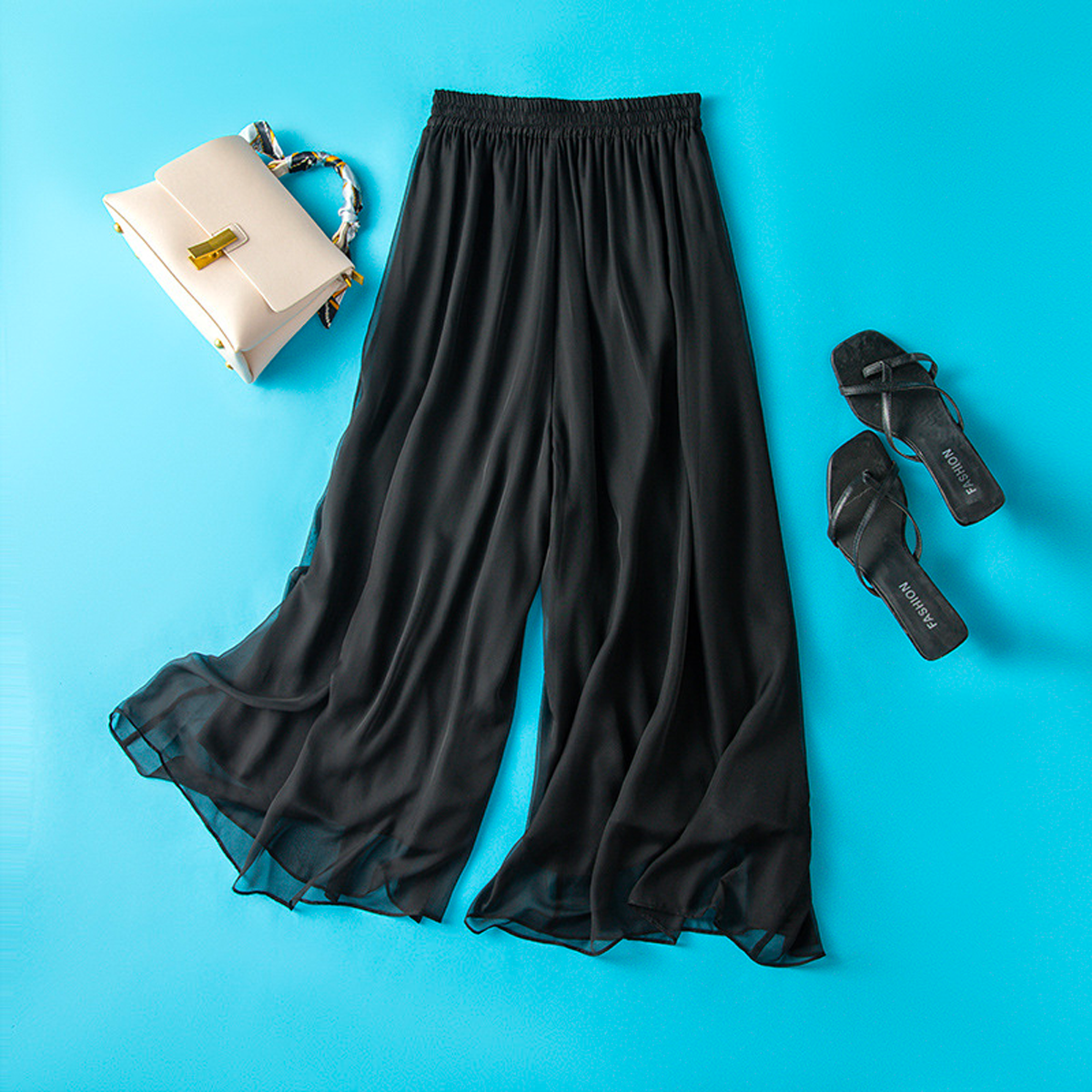 Chiffon Wide Leg Pant