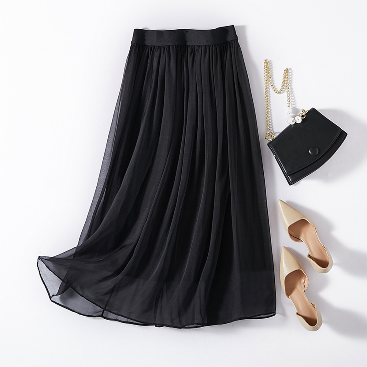 Maix Silk Skirt