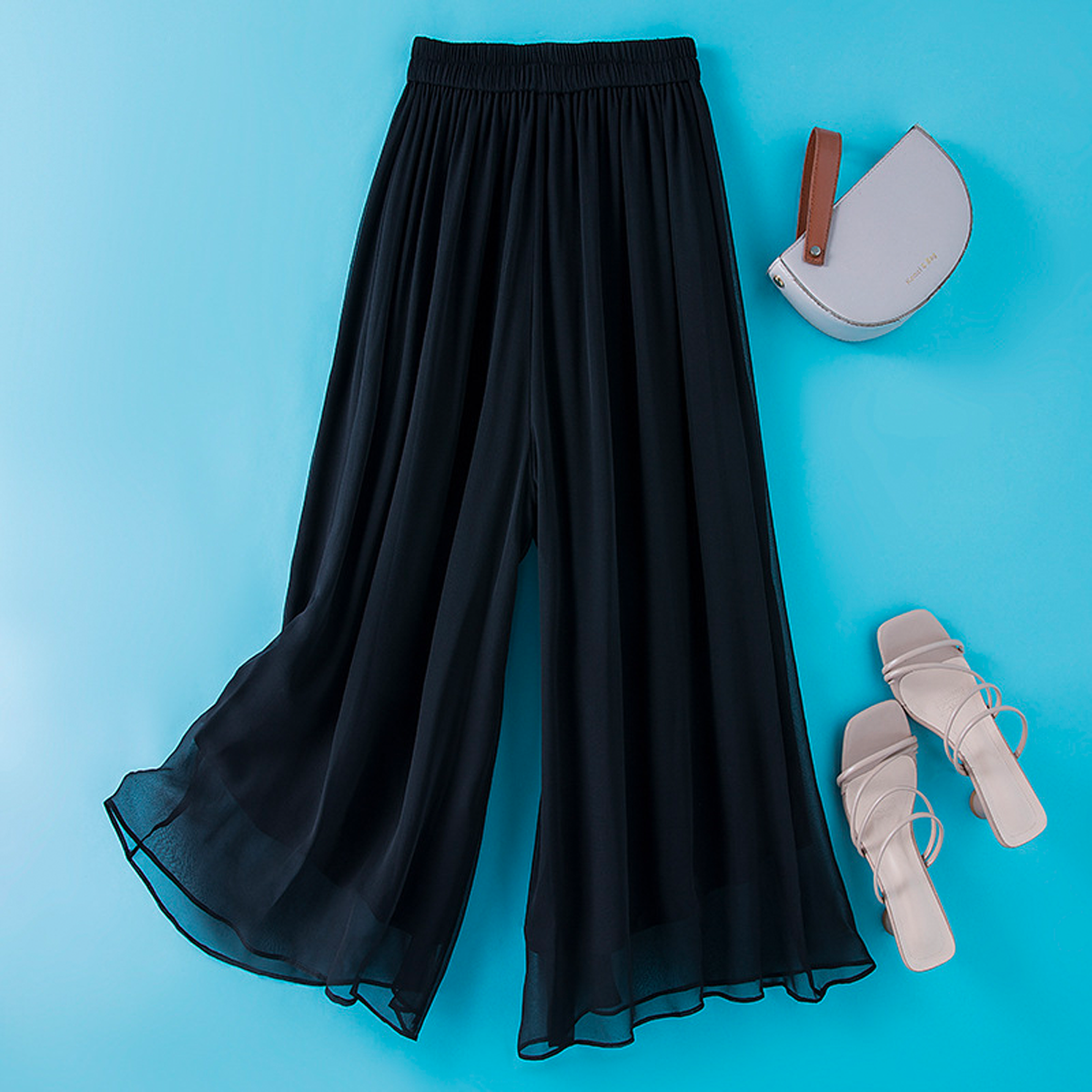 Silk Wide Leg Pant