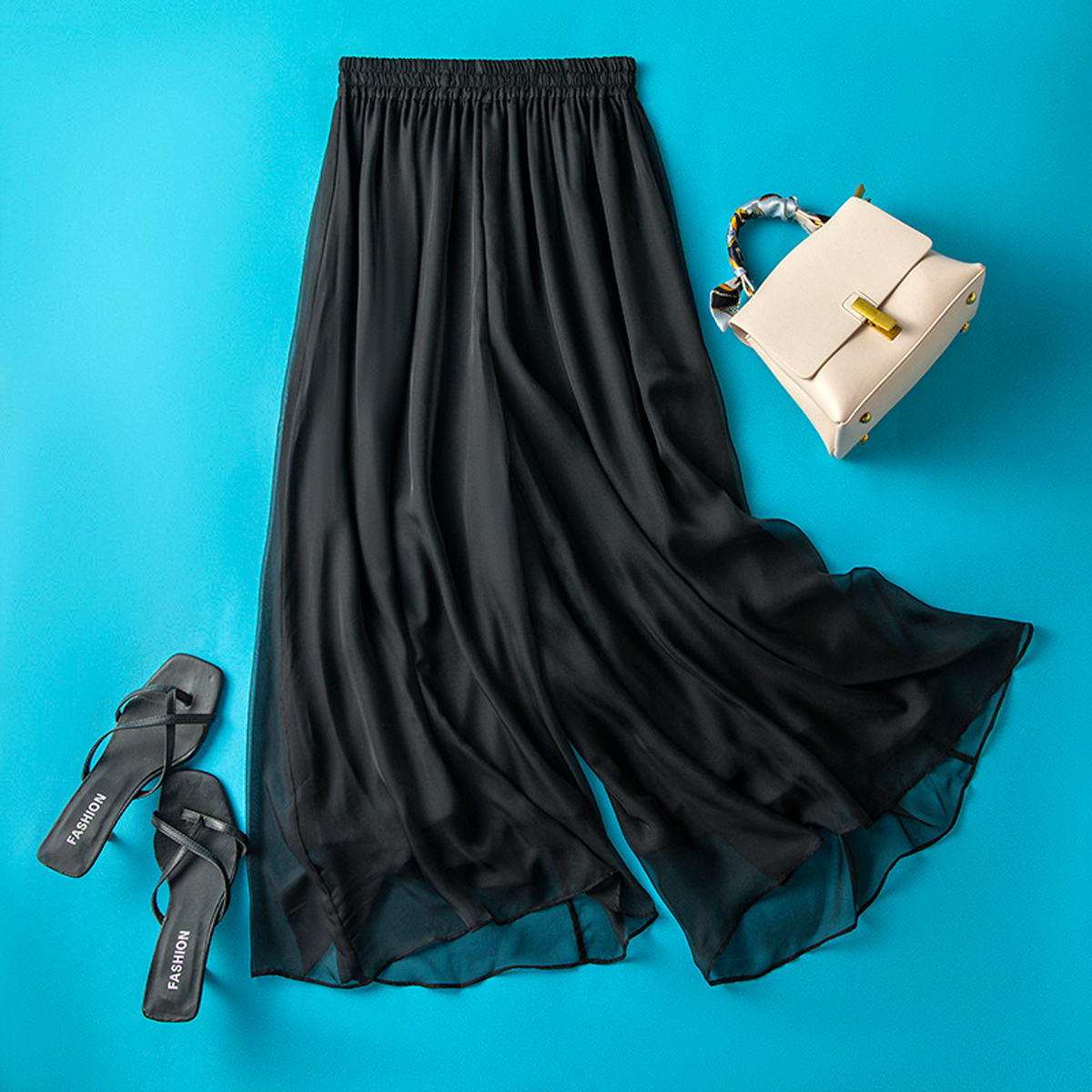 Chiffon Wide Leg Pant