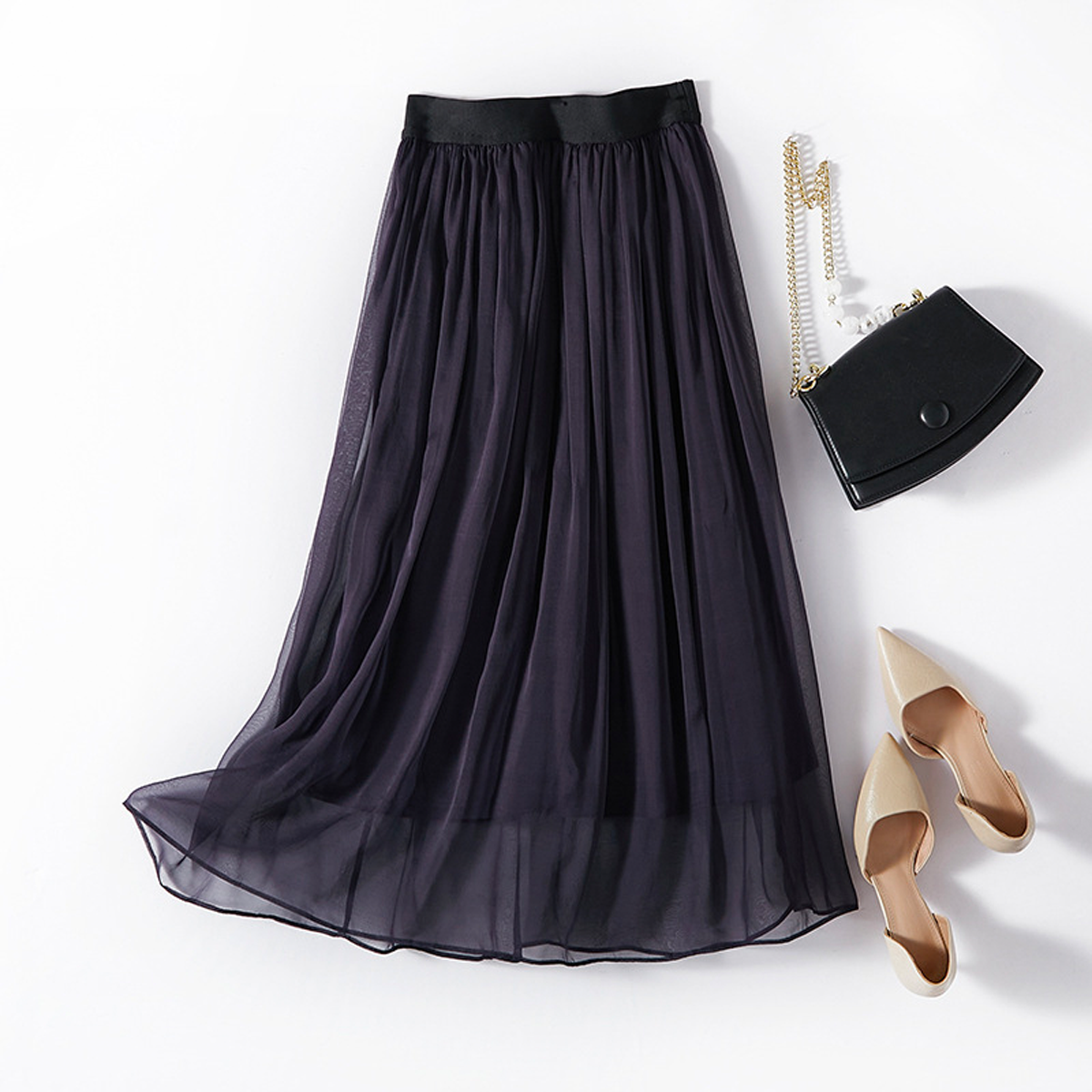 Maix Silk Skirt