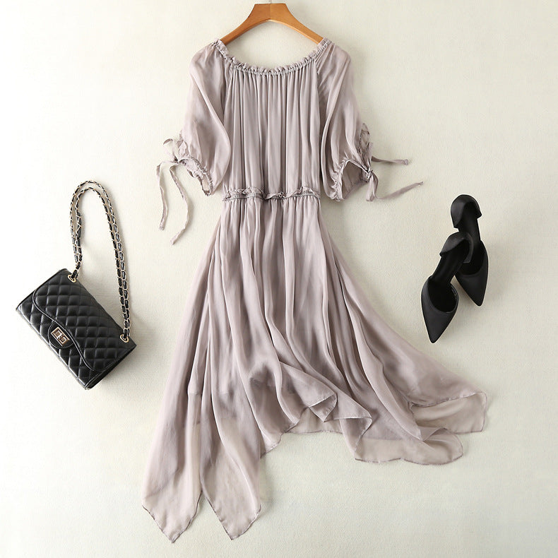 Mulberry Silk Midi Dress