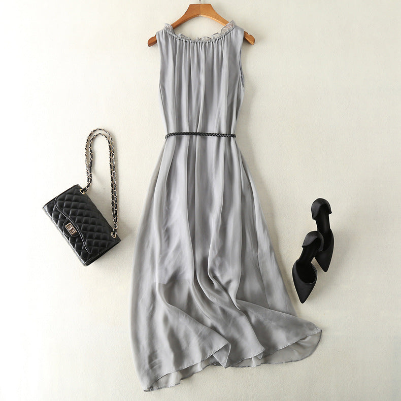 Sleeveless Round Neck Beach Dress