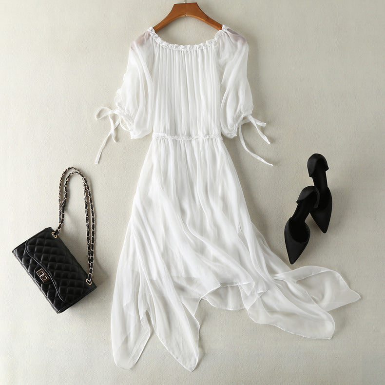 Mulberry Silk Midi Dress