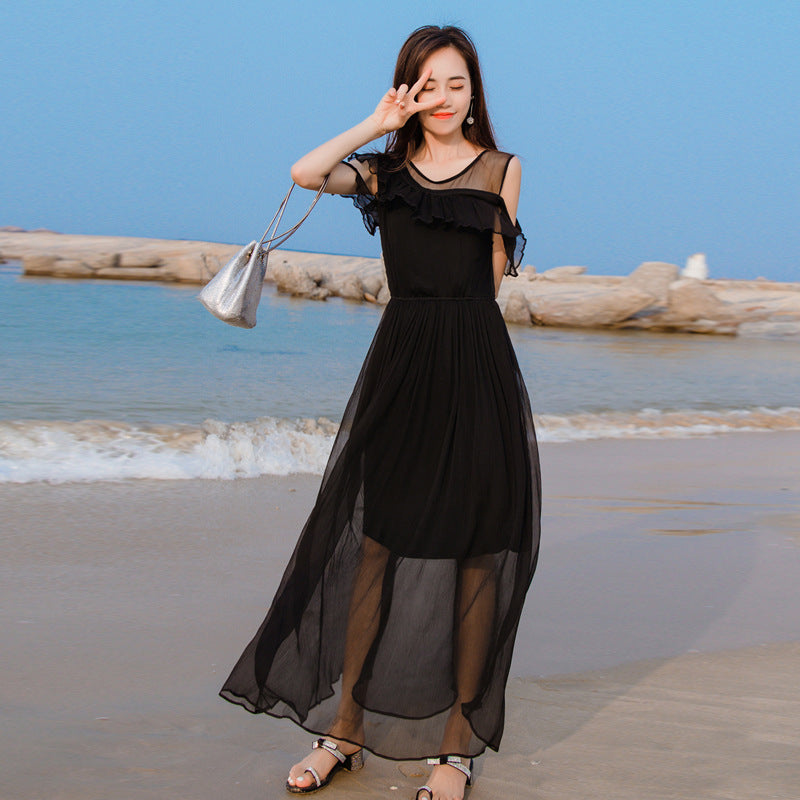 Bohemian Beach Silk Dress