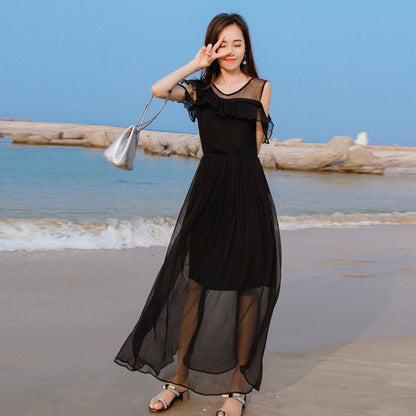 Bohemian Beach Silk Dress