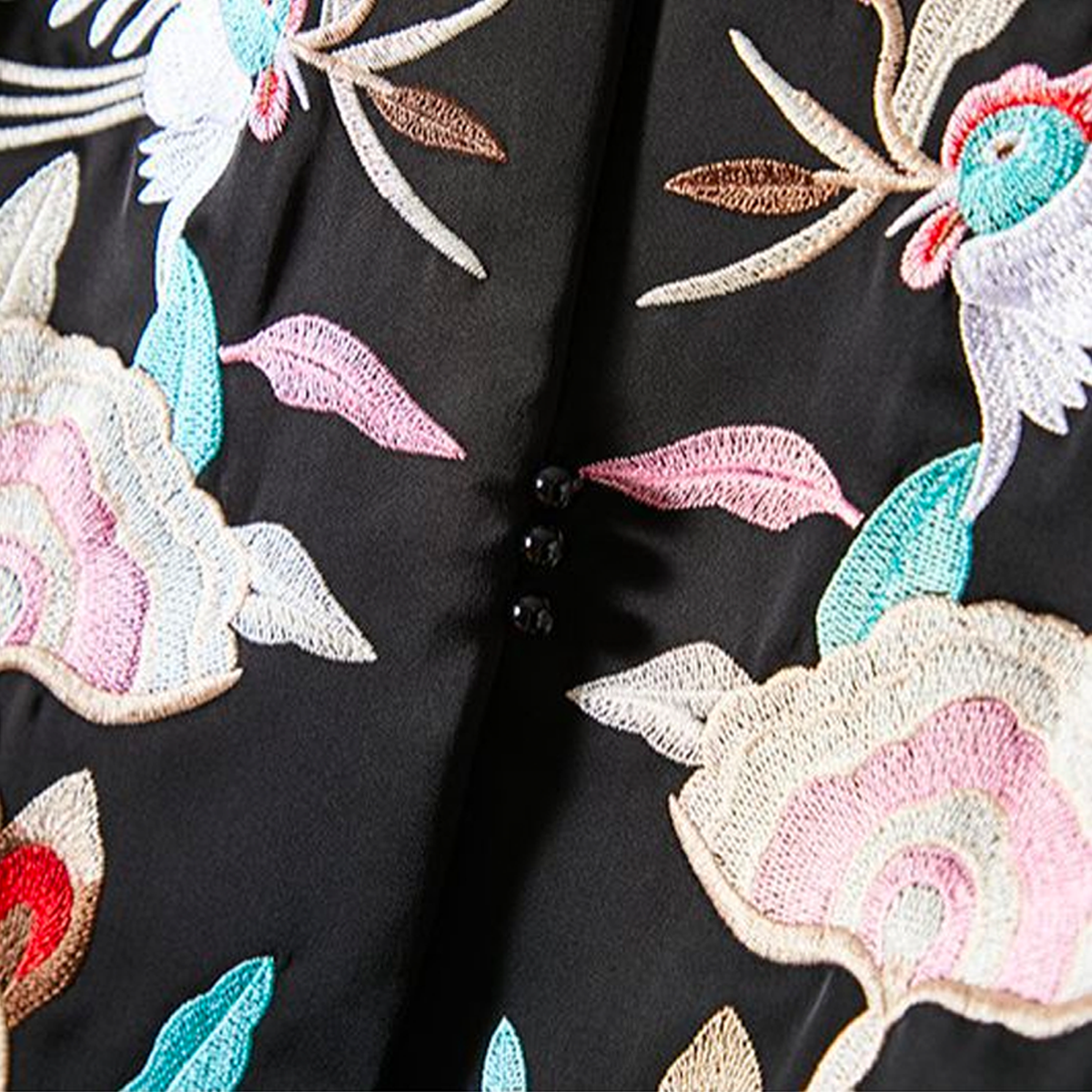 Embroidered Silk Vest