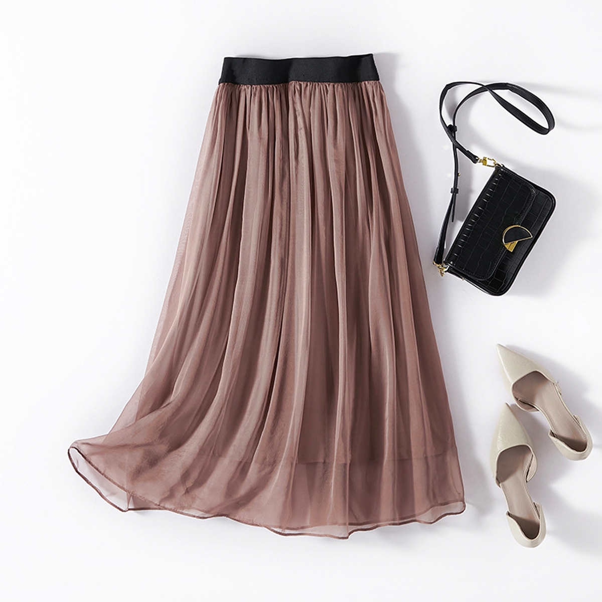 Maix Silk Skirt