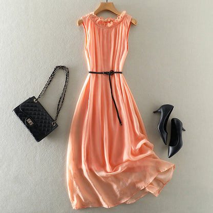 Sleeveless Beach Silk Dress