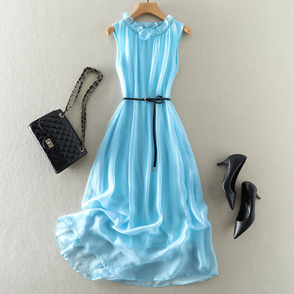 Sleeveless Beach Silk Dress